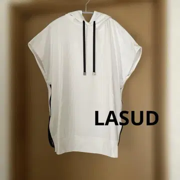 야마다야 LASUD 화이트 오버사이즈 티셔츠 후디