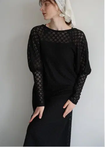 acka all lace puff one-piece