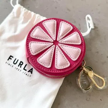FURLA 훌라 코인 케이스 키링 참 플라워 꽃 후르츠