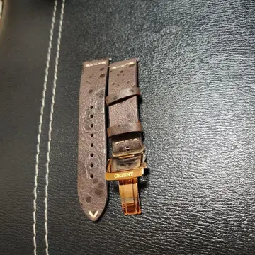 오리엔트 정품 버클, 타사 소가죽 벨트 22mm