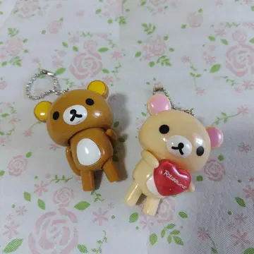 리락쿠마 코리락쿠마 흔들흔들 키링 키체인 레트로