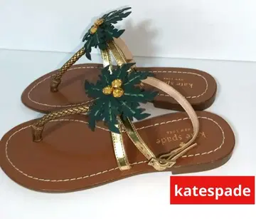 새상품 Kate Spade 야자수 주얼 장식 샌들