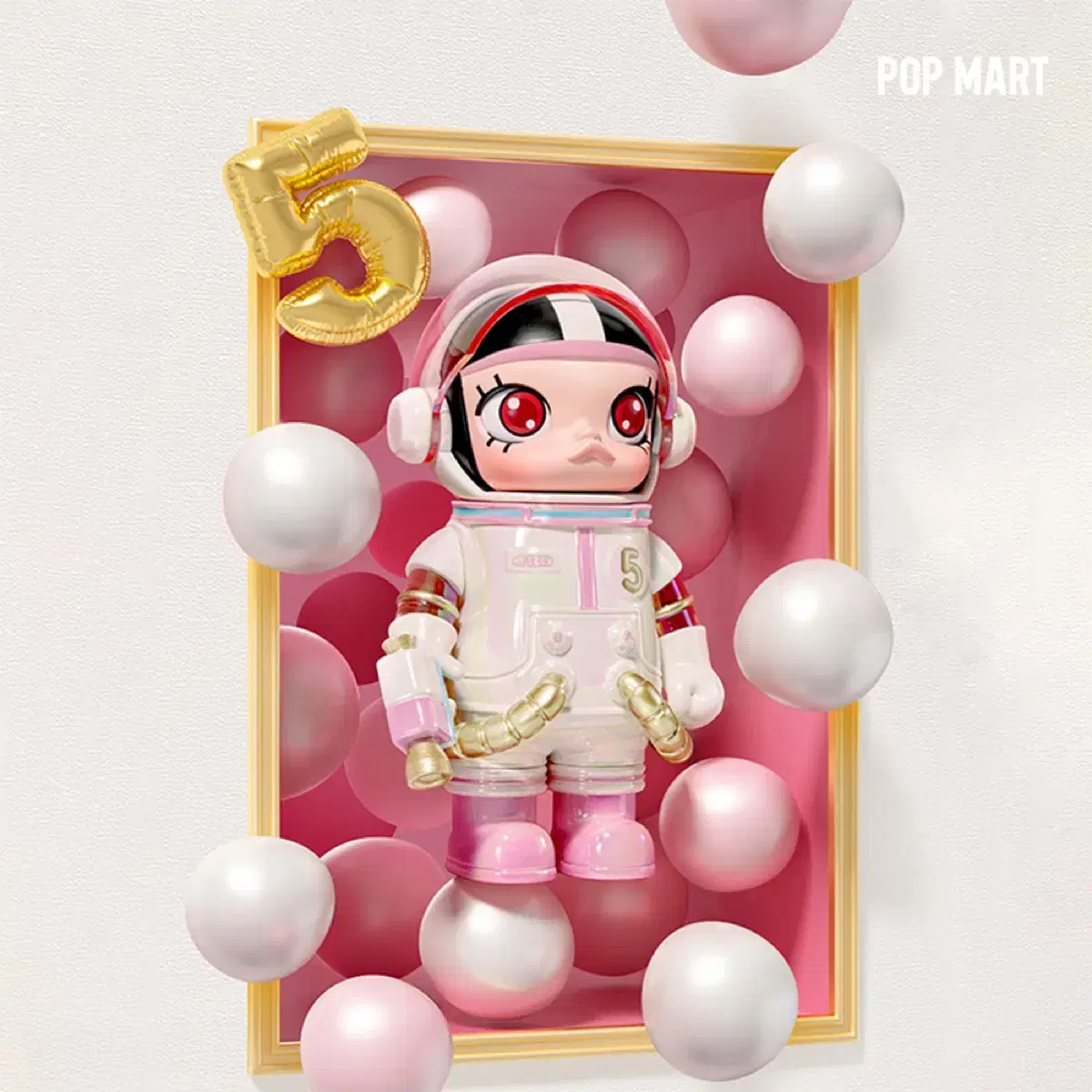 POP MART Blooming Mimi Space Molly フィギュア POPMART MEGA SPACE MOLLY 100% Blooming Peony Figure Toy New