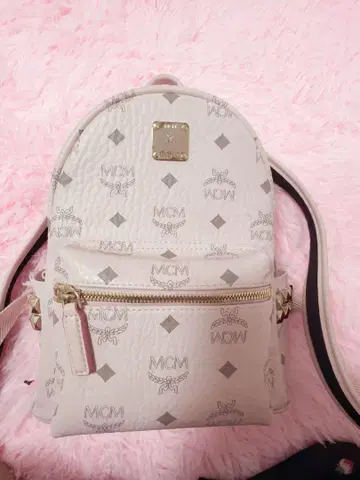 MCM 핑크 백팩 x-mini