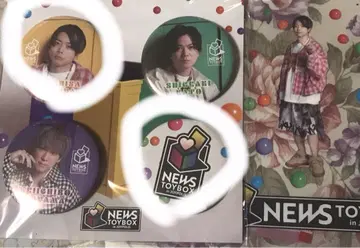 NEWS 조이폴리스 마스다 군 세트 캔뱃지와 클리어 씰