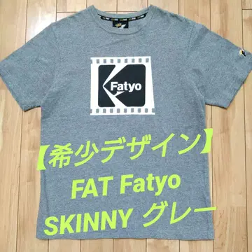 [레어] FAT Fatyo 로고 티셔츠 레어 SKINNY 그레이