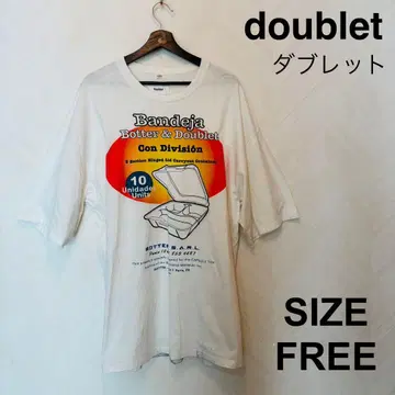 doublet egg pack 티셔츠 더블렛 화이트 빅 티