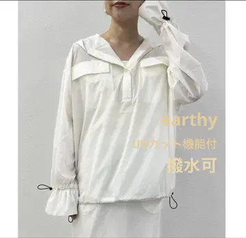 [ earthy ] 어시 시어 나일론 마운틴 후드티