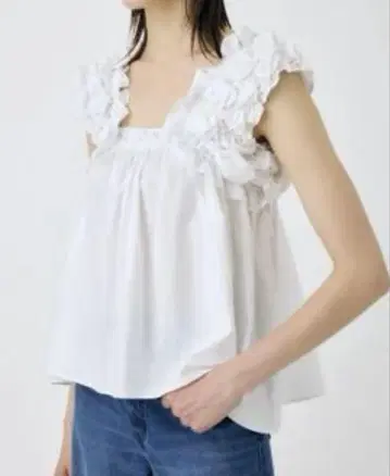 MOUSSY SHOULDER FRILLS 상의