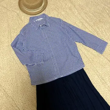 45rpm 깅엄 체크 블라우스