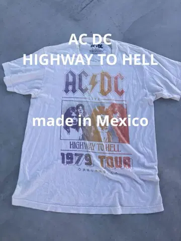 밴드 T shirts AC/DC made in Mexico