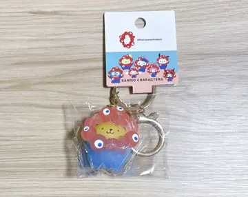 산리오 먘먘 변신 입체 마스코트 컬러 키링 클리어