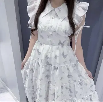 evelyn 오리지널 리본 무늬 OP AnMILLE