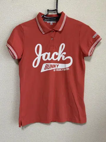Jack Bunny 사이즈 0 로고 프린트 피케 셔츠 6661