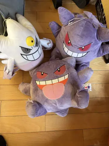 봉제 인형 3체