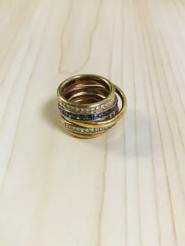 스와로브스키 Swarovski 5연 모티브 반지 52