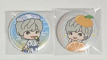 Kiramune 팬미팅 마츠야마 오카모토 노부히코 캔뱃지 2개 세트