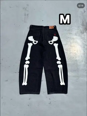 9090 Bone Rigid 데님 팬츠 size M