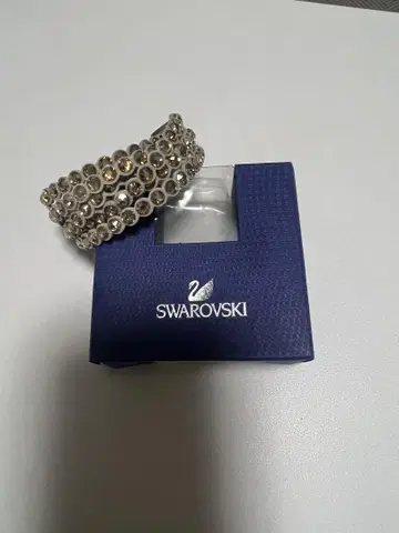 [미사용 새상품] Swarovski 크리스탈 팔찌 약 40cm