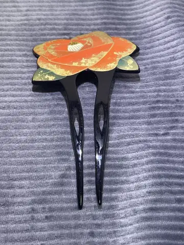 [WIP] 부채형 비녀 마키에 봄 동백