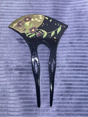 [ WIP ] 부채형 비녀 마키에 청순 도라지
