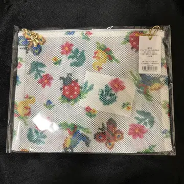 페일러 하이디 D링 메쉬 파우치 화이트