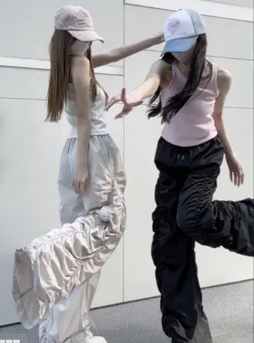 사이드 개더 와이드 팬츠 ai174 GRL 그레일