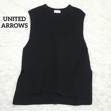 [새상품급] UNITED ARROWS AZE 니트 베스트 아제 편물