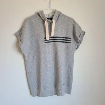 adidas 후드 베스트 그레이 아디다스 민소매 후드티