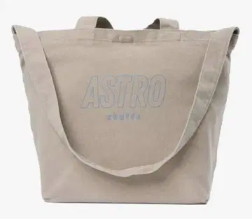 Bright ASTRO 로고 토트백 베이지