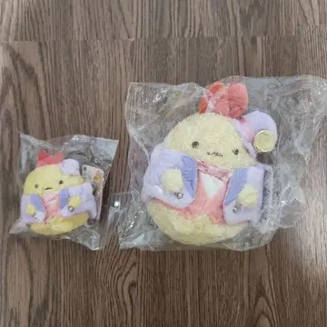 스미코구라시 전시회 손바닥 봉제 인형 모아모아 봉제 인형 에비후라이 꼬리