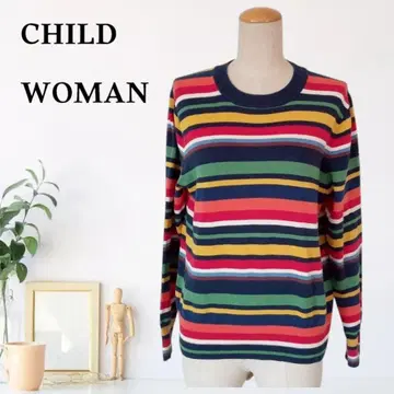 zB448 [ M ] CHILD WOMAN 리브 트리밍 링킹 데일리 니트