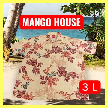 MANGO HOUSE / 시사 패턴 / 알로하 셔츠 3L