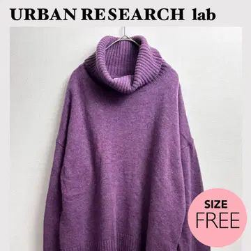 [ 보라색 ] URBAN RESEARCH 터틀넥 니트 퍼플