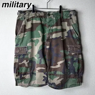 military 카모플라쥬 카고 하프 팬츠 숏팬츠 밀리터리