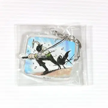 ONE PIECE 그래프 아트 디자인 아크릴 키링 조로&미호크