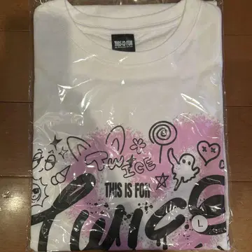 TWICE 티셔츠 화이트 L 사이즈