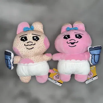 빤쮸토끼 봉제 인형 실패하면 말해줘 BIG 봉제 인형 2종 세트