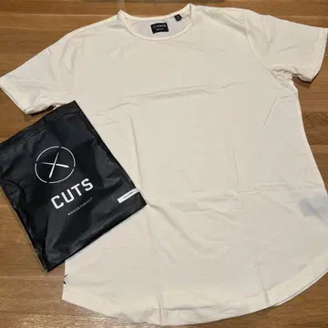 CUTS 커브 헴 T셔츠 XXL 크림