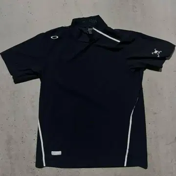 OAKLEY 오클리 골프웨어 반팔 하프 지퍼 블랙 모드 스타일