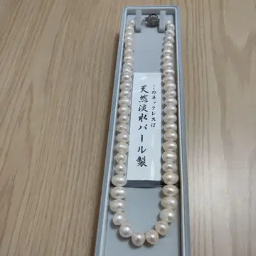 천연 담수 진주 목걸이
