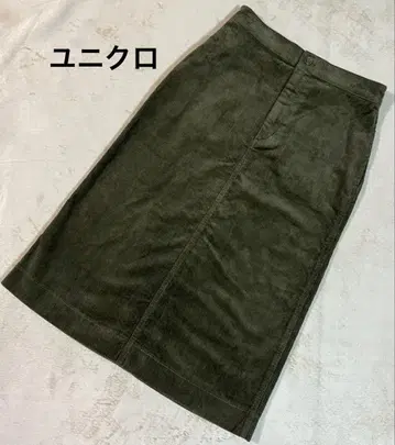 유니클로 코듀로이 스커트