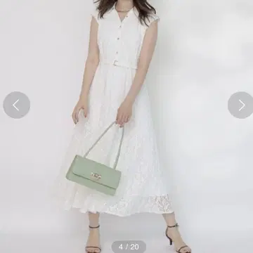택 포함 새상품! 멀티 플레어 여성용 원피스