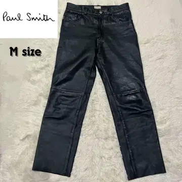 Paul Smith 폴스미스 가죽 팬츠 블랙 천연 소가죽