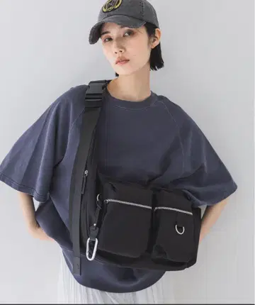 [ JEANASIS ] 나일론 W 포켓 바디 BAG 숄더백