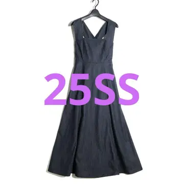 25ss NOBLE 데님 라이크 트윌 백 크로스 원피스