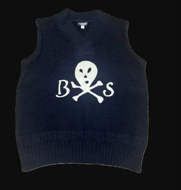 00sarchive y2k BXS 스컬 디자인 슬리브리스 베스트