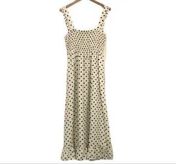 ZARA 도트 무늬 원피스 롱 화이트