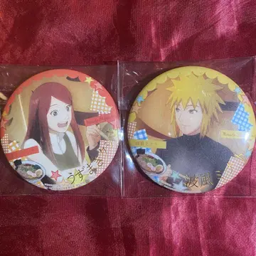 NARUTO 한정품 금박 캔뱃지 우즈마키 쿠시나 나미카제 미나토