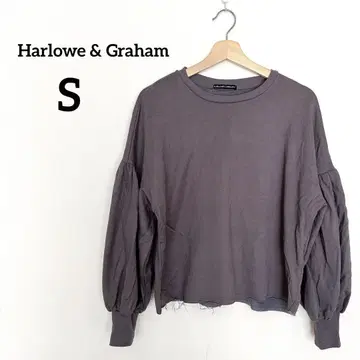 Harlowe & Graham 그레이 포완 소매 트레이너 [S] 여성용